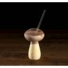 100% Chef Boletus borosilicate glass with straw 12.51 oz.