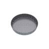 Non-stick perforated steel tart and quiche mould with movable bottom 9.84 inch