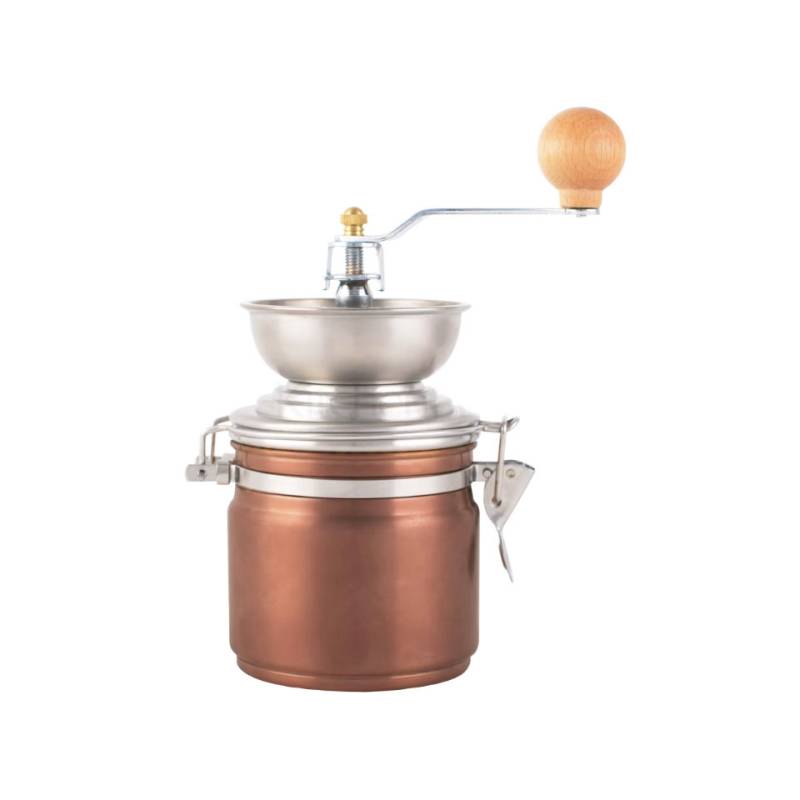 La Cafetière stainless steel and copper manual coffee grinder 