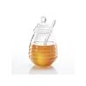 Melli glass honey container with spoon 13.52 oz.