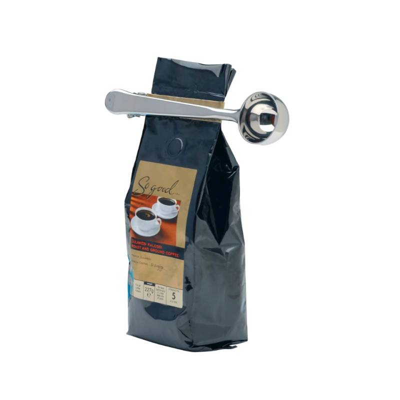 Cucchiaio dosatore con Bag Clip La Cafetière in acciaio inox cm 18