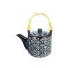 Mikasa Satori porcelain teapot with blue decorations cl 50