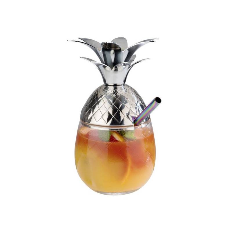 Stainless steel and glass Pineapple 11.83 oz.