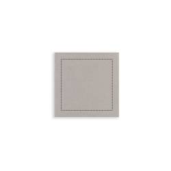 Sottobicchiere The Luxe in poliestere e cellulosa taupe cm 10x10