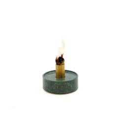 100% Chef's glass smoking stand made of marble and brass cm 9.5