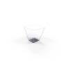 Transparent ps square cup 1.69 oz.