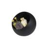 Black melamine bowl Moon with san lid