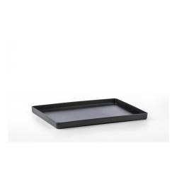 Buffet 2.0 black pbt rectangular tray 15.74x11.81 inch