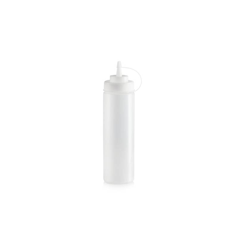 Transparent ldpe squeeze bottle with cap 23.70 oz.