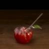 100% Chef borosilicate glass Tomato with straw 21.98 oz.