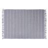 Grey-coloured 100% cotton blanket with tassels 51.18x66.93 inch