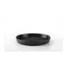 Lounge Bar black polypropylene non-slip round tray 13.78 inch