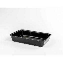 Rectangular black acrylic bowl 11.81x7.87x1.96 inch