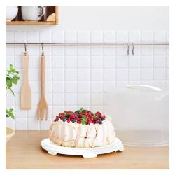 Porta torta Fresh XL Rotho in pp bianco cm 34,5x25