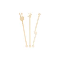 Miscelatore stirrer mano in bamboo cm 14