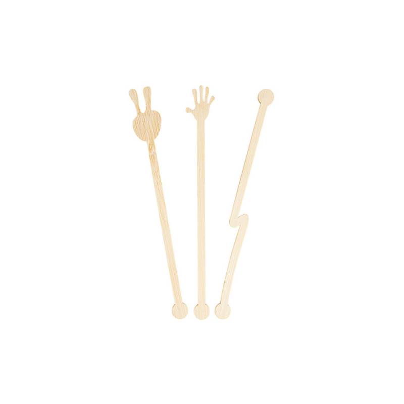 Bamboo hand stirrer 5.51 inch