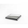Black pmma mirrored square tray 11.81x11.81 inch