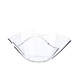 Transparent Acrylic Wave Bucket 12.40x5.11 inch