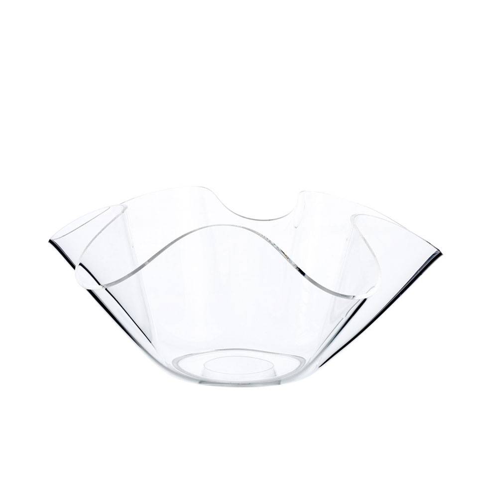 Transparent Acrylic Wave Bucket 12.40x5.11 inch