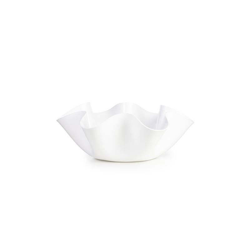 Onda white acrylic bucket 17.32x6.30 inch