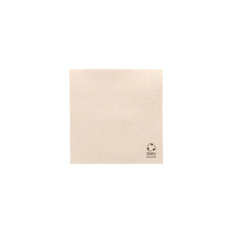 Double Point ecru cellulose napkin 9.84x9.84 inch