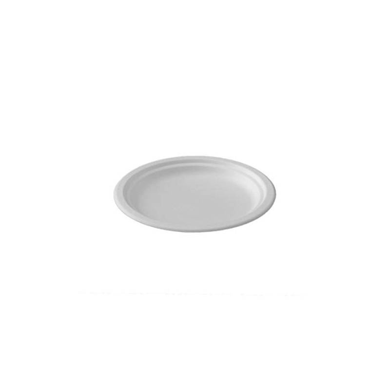 Biodegradable pulp disposable plate 6.89 inch