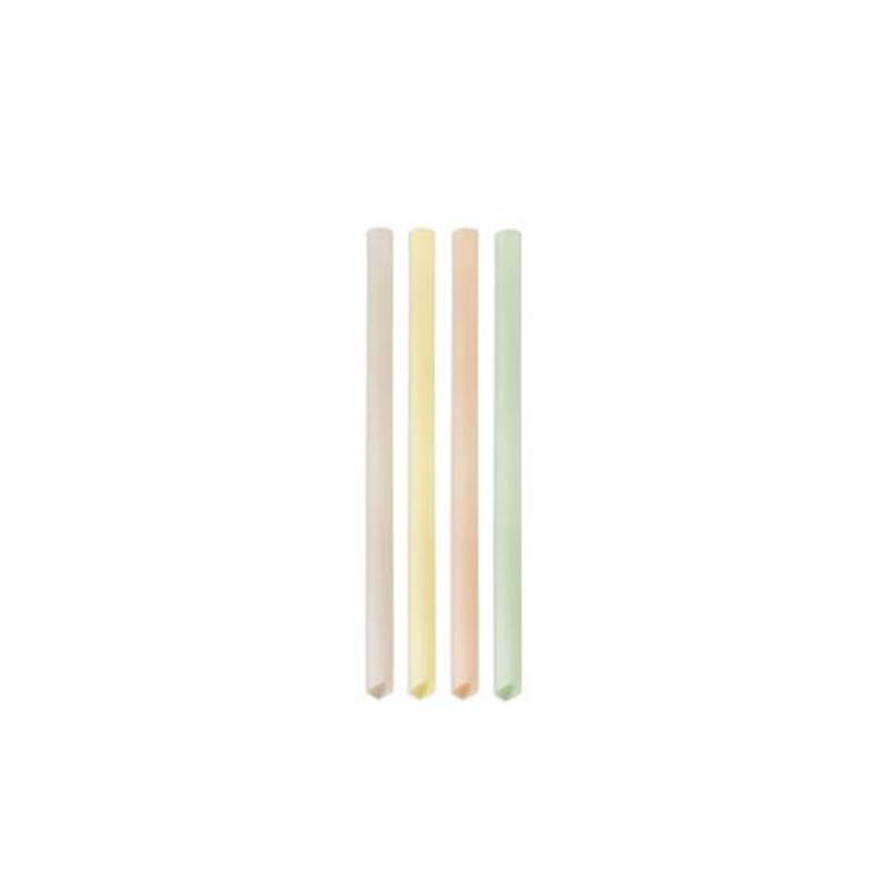 Compostable assorted colours biopolymer Bubble Tea straw 7.87x0.47 inch