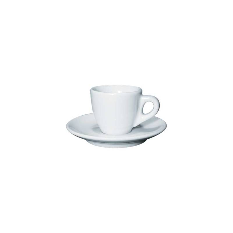 Tazza caffè con piatto Palermo in porcellana cl 10