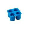 Blue silicone shot glass ice mold 4.72x4.72x2.36 inch