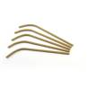 Kraft paper folding straws 9.45x0.23 inch