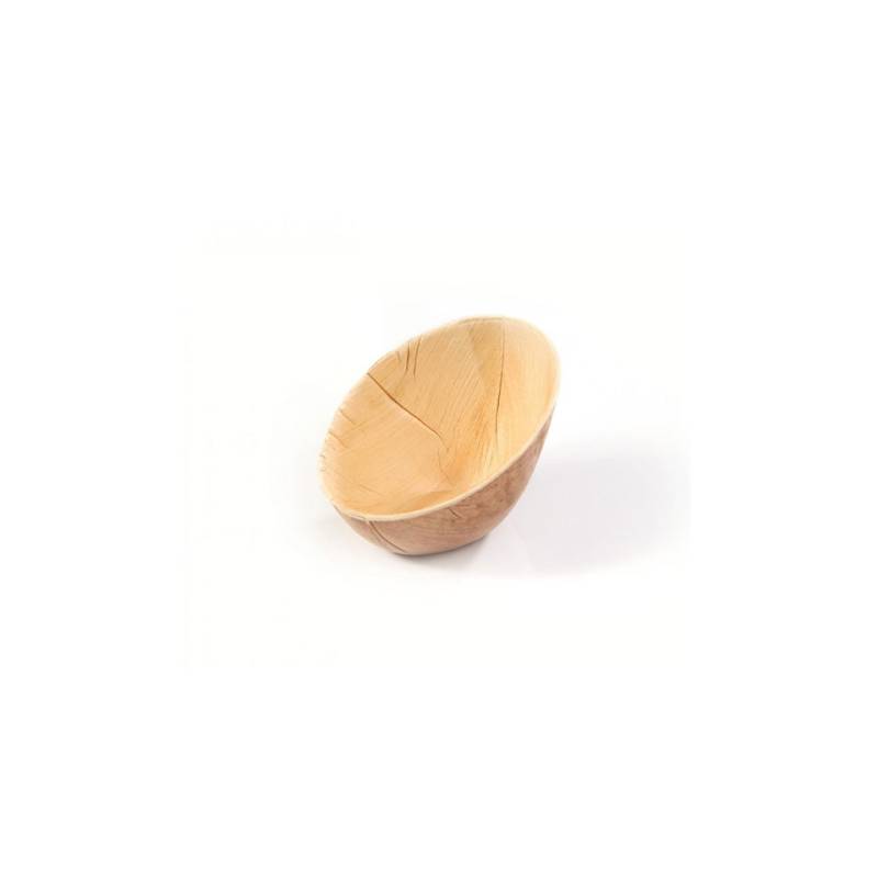 Coppetta Oval in foglia di palma cm 10,5x7