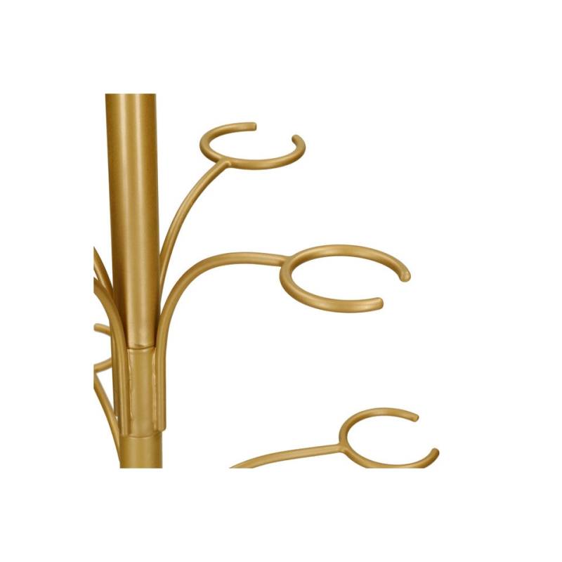 Gold metal tree stand for goblets