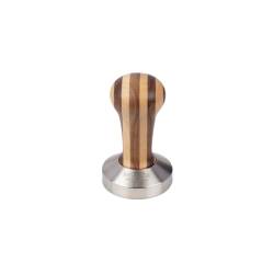 Stripes stainless steel coffee press with wooden handle 2.28 inch