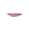 Mediterranean pink ceramic flat plate 7.87 inch