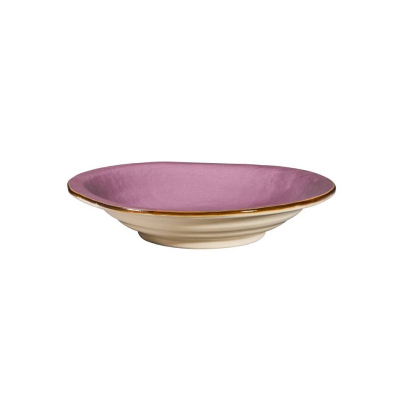  Mediterraneo Novità Home pink ceramic coupe plate 9.44 inch