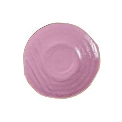 Piatto piano Mediterraneo in ceramica rosa cm 27,5