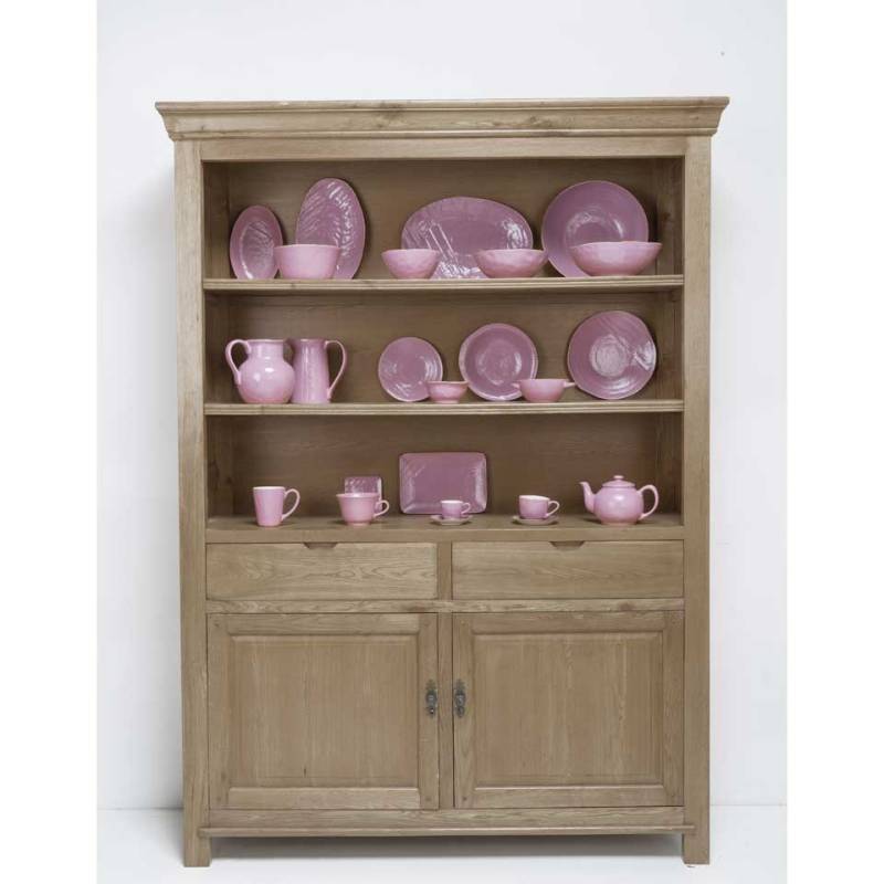 Piatto piano Mediterraneo in ceramica rosa cm 27,5