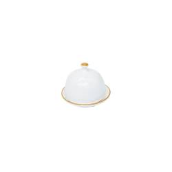 Mediterraneo Novità Home white ceramic butter dish 