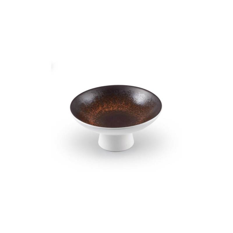 Estia rust-coloured porcelain stand 5.90x2.75 inch