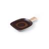 Estia rust-coloured porcelain dustpan 9.84x6.69 inch