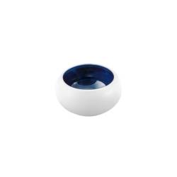 Bowl scrigno Abyssos in porcellana bianca e blu cm 11