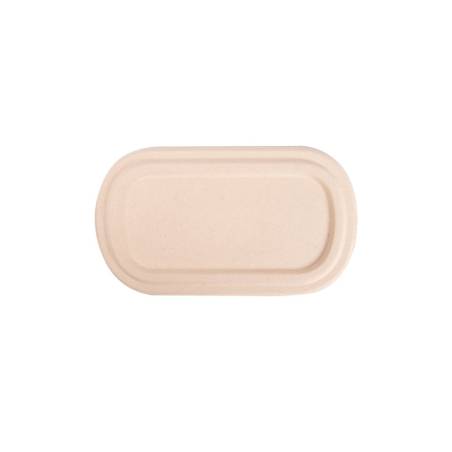 Coperchio per contenitore Bionic in bagassa marrone cm 24x14
