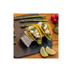 Stainless steel mini taco stand 6.49x3.15x1.37 inch