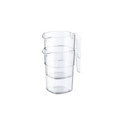 Stackable polycarbonate jug with lid 0.47 gal