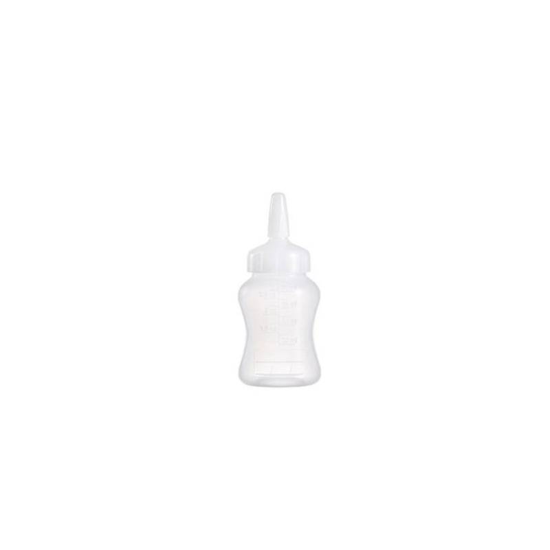 White polyethylene squeeze bottle graduated 3.04 oz.