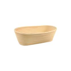 Oval wooden leavening basket 9.84x5.51 inch