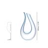 Riedel Amadeo blown glass with blue decoration decanter 25.36 oz.