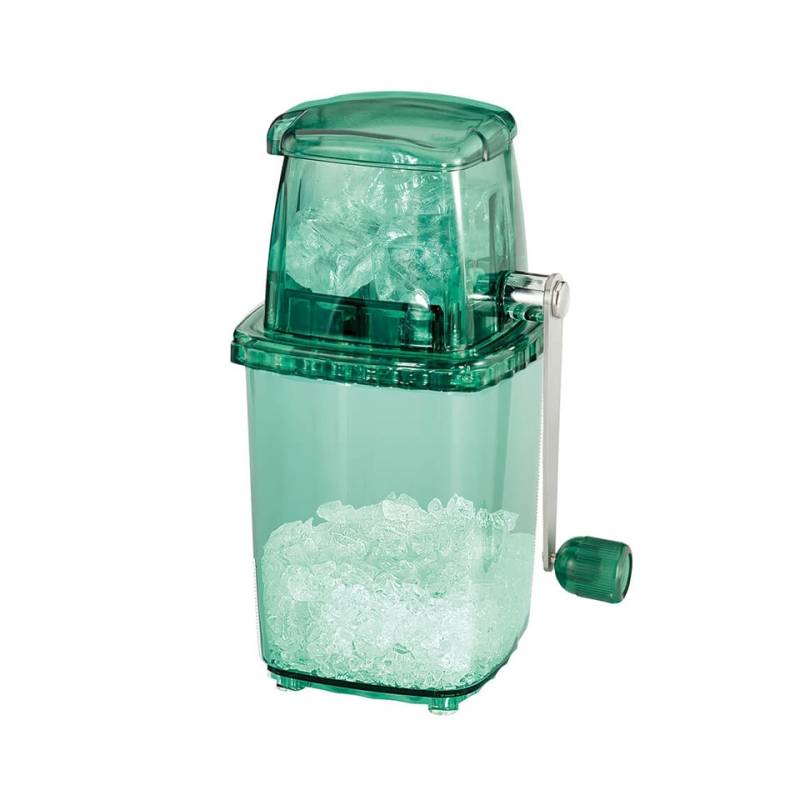 Green plastic manual ice crusher