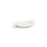 Mini Kodai white porcelain saucer with grill 4.92x3.34 inch