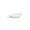 Mini Kodai white porcelain saucer with grill 4.92x3.34 inch